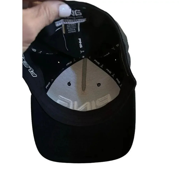 Ping Men's Black & White Golf Collection Baseball Hat Size OS - Picture 2 of 4